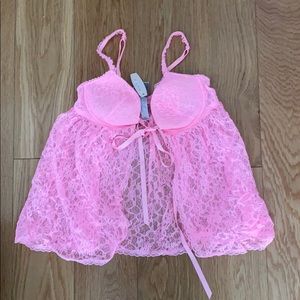 Victoria Secret Pink baby doll lingerie top